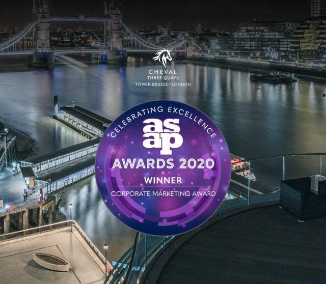 Cheval wins the Corporate Marketing Award at The ASAP Awards 2020