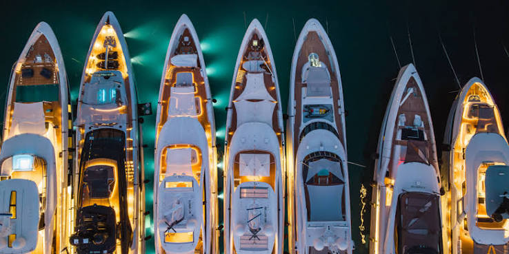 Superyachts at the Monaco Yacht Show